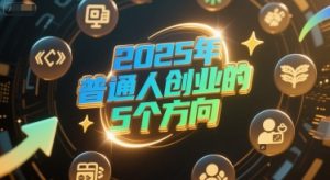付费文章：2025年普通人创业的5个方向-大齐资源站