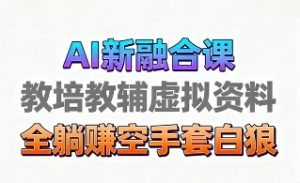 育儿教学教培新玩法,AI生成教学视频,市场大,操作简单,变现天花板非常高-大齐资源站