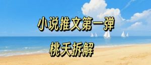 小说推文项目操作全流程第一弹,0粉就能做,门槛低非常适合新手-大齐资源站