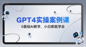 GPT4实操案例课，0基础AI教学，小白都能学会-大齐资源站