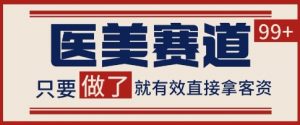 小红书某音医美赛道引流获客，自热矩阵日引200+【揭秘】-大齐资源站
