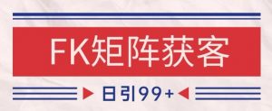 小红书某音FK赛道引流获客 自热矩阵日引200+【揭秘】-大齐资源站