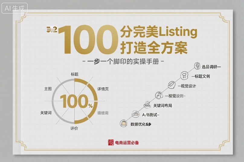 100分完美Listing打造全方案，想要完美listing必须是需要一步一个脚印的-大齐资源站
