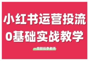 小红书运营投流,小红书广告投放从0到1的实战课,学完即可开始投放(更新)-大齐资源站
